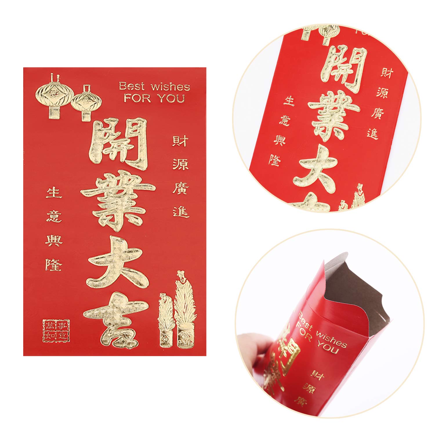 4 stuks zijden rode enveloppen geluksgeld tas Chinese Hongbao, Chinese Nieuwjaar rode enveloppen kunnen 100 vellen bevatten, geluksgeld borduursel envelop met knopen voor nieuw jaar bruiloft