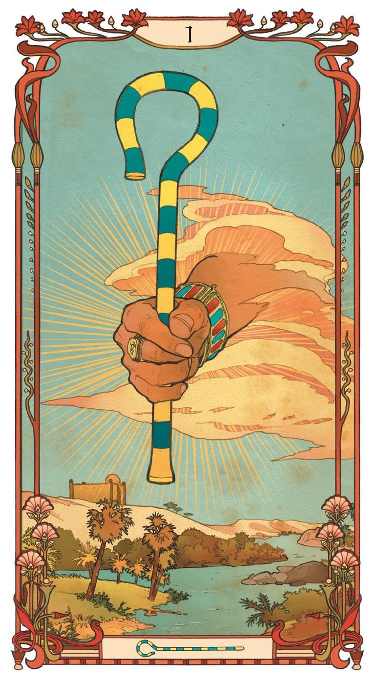 Egyptian art nouveau tarot. (Tarocchi)