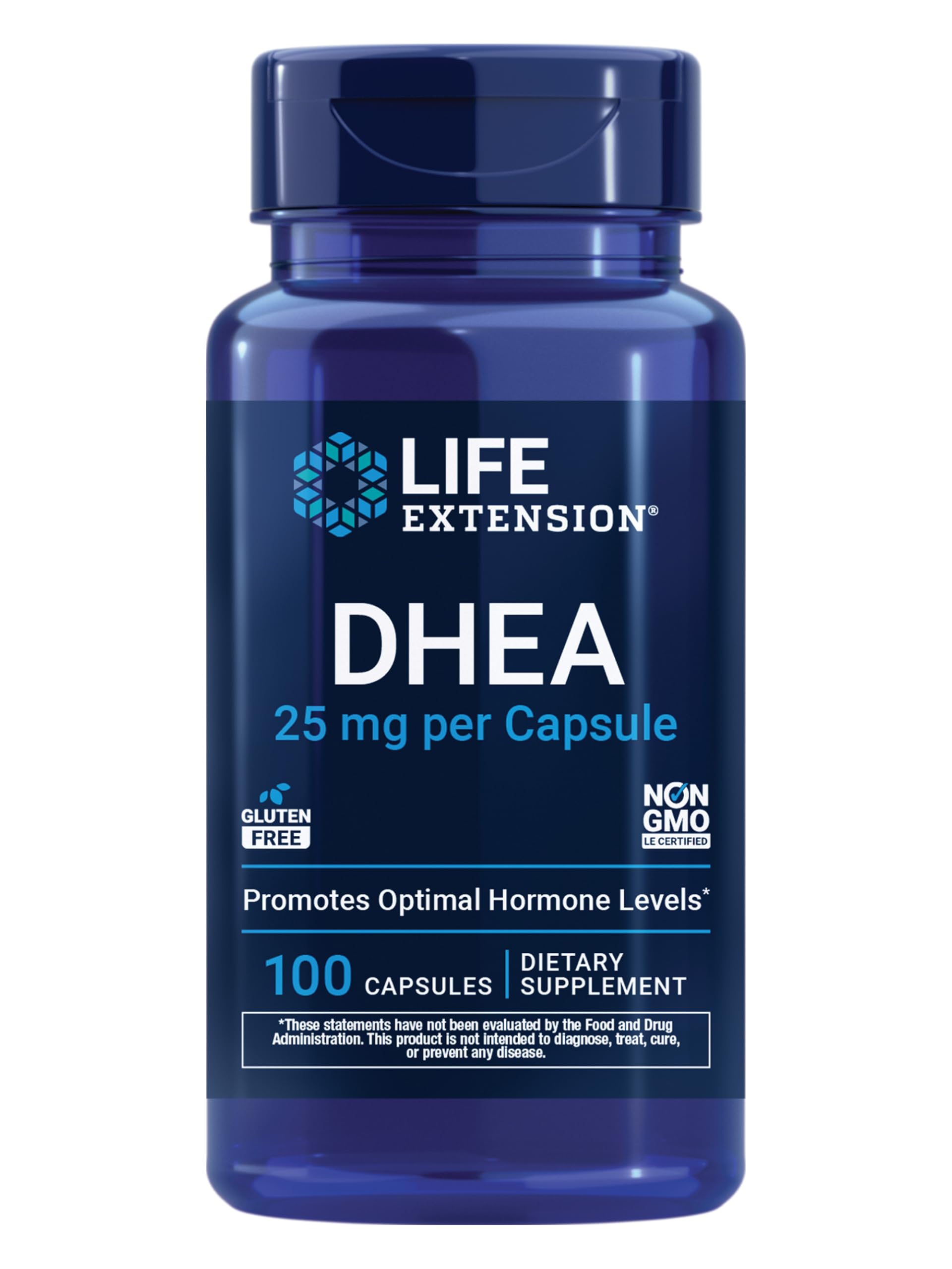 Life Extension DHEA 25 mg – Supplement for Hormone Balance, Immune Support, Sexual Health, Bone & Cardiovascular Health and Anti-Aging and Mood Support – Gluten-Free, Non-GMO – 100 Capsules — Amazon image 12