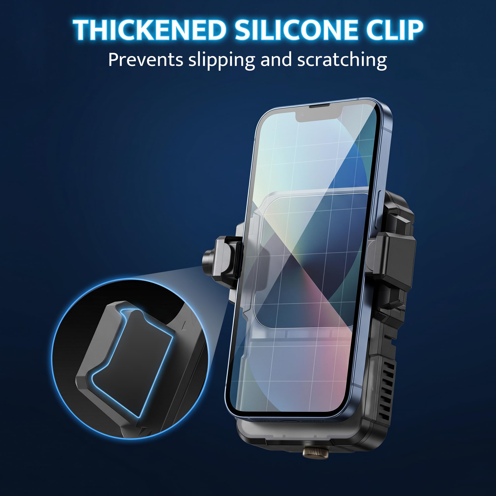 darkFlash Raffreddamento per smartphone da gioco, 2000 mAh, raffreddamento rapido ricaricabile con luce RGB, temperatura e visualizzazione batteria, design universale a clip a scatto, con supporto