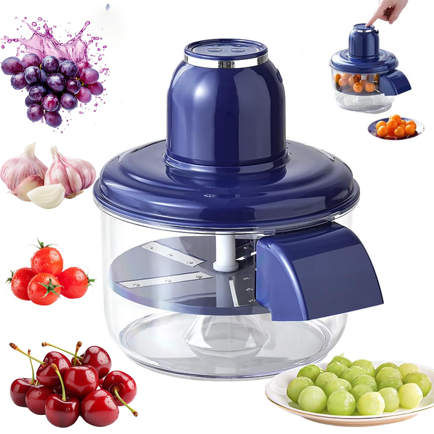 Pelador eléctrico de frutas automático para uvas y tomates cherry en casa