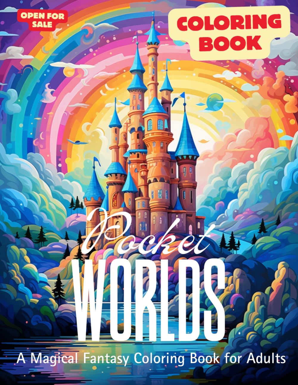 Pocket Worlds: A Magical Fantasy Coloring Book for Adults (Stress Relief & Relaxation) (Pocket World Series)