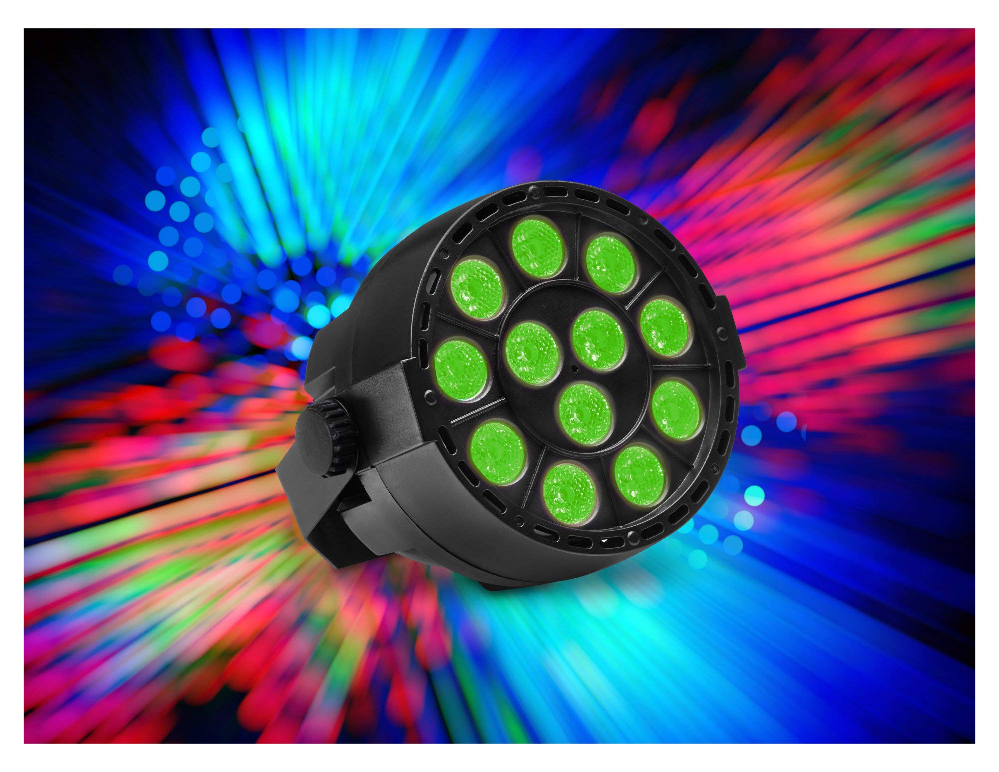 Showlite SPS-120-DMX LED Party Spot - RGB Lichteffekt mit 36 Watt - 17° Abstrahlwinkel - Standalone- oder DMX-Betrieb möglich - Viele Automatik- und Musikprogramme inkl. Strobe-Effekt