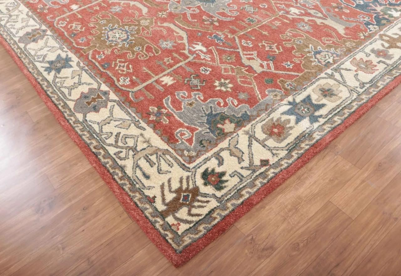 Chaining Handmade Tufted Wool Area Rug