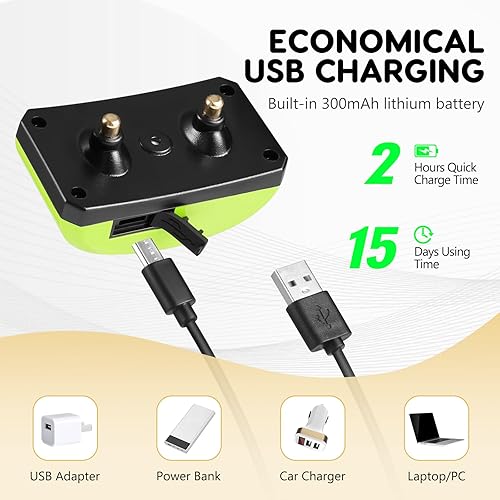 Miniatura 7 de Collar antiladridos para perros pequeños, medianos y grandes, collar antiladridos con 4 modos de entrenamiento y 7 niveles de sensibilidad, collar