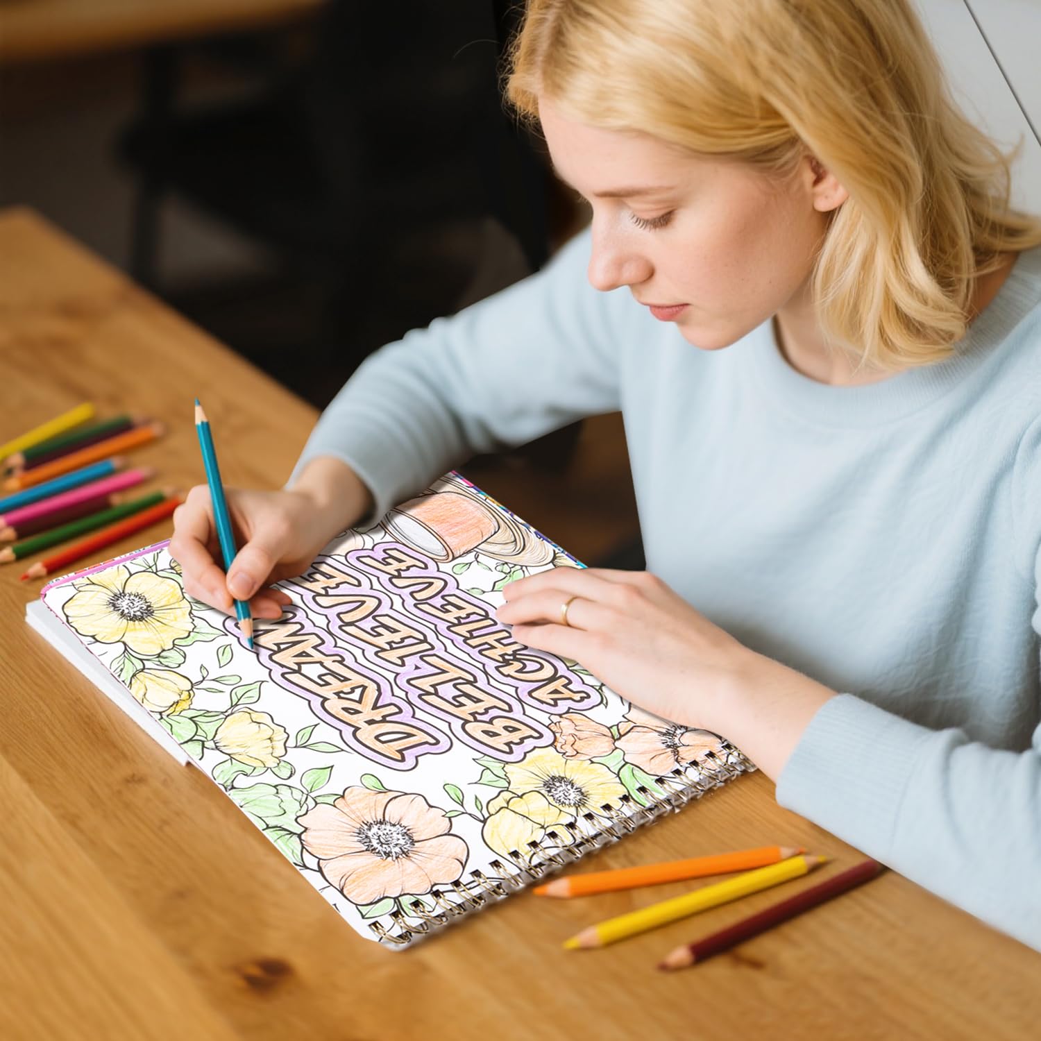 Libro da colorare per adulti, 30 pagine, citazioni ispiratrici | Rilassati e allevia l'ansia, regalo per la festa della mamma, regalo di compleanno, regalo per Natale, regalo per anniversari