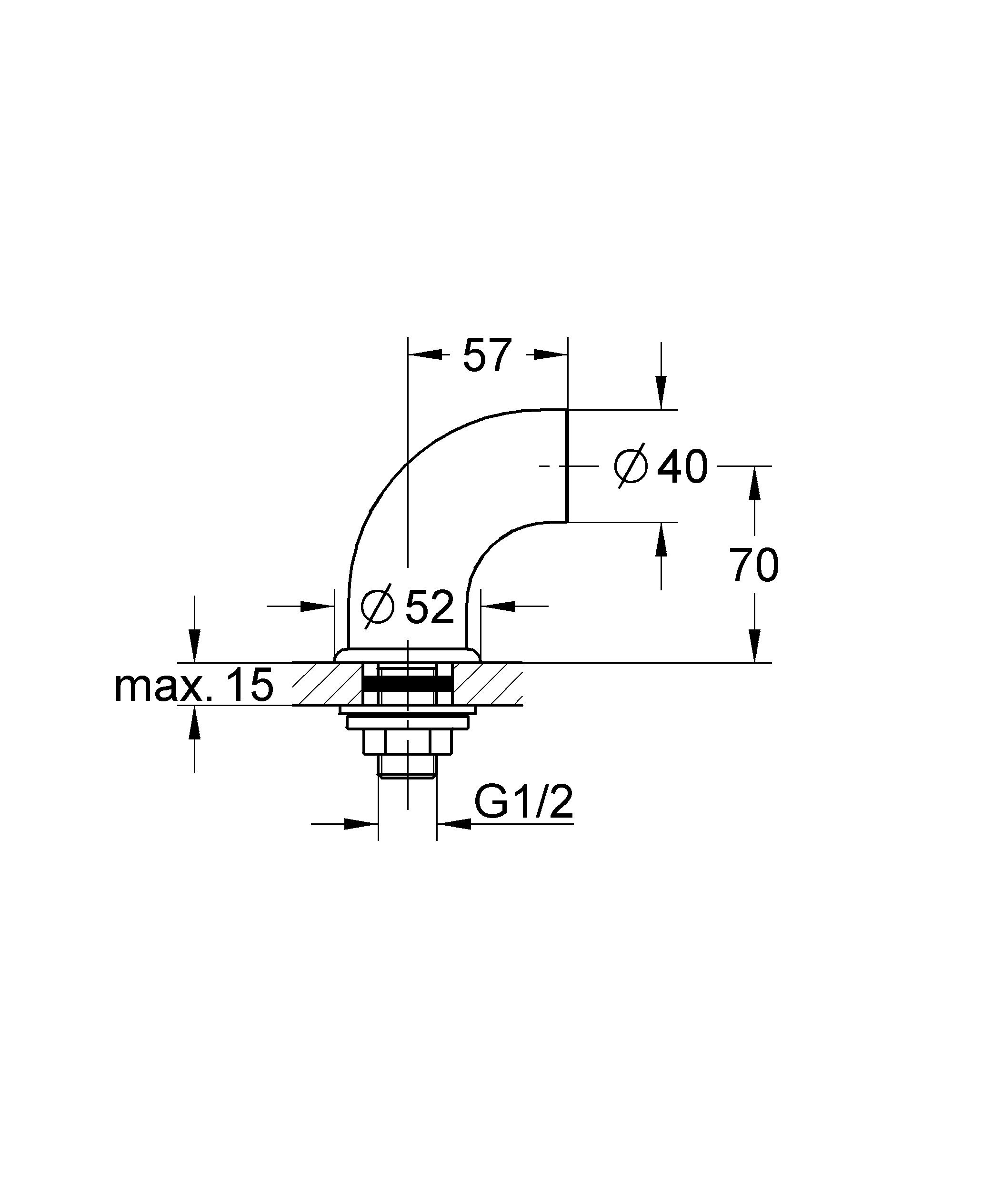 Grohe Standanschluss 12060000
