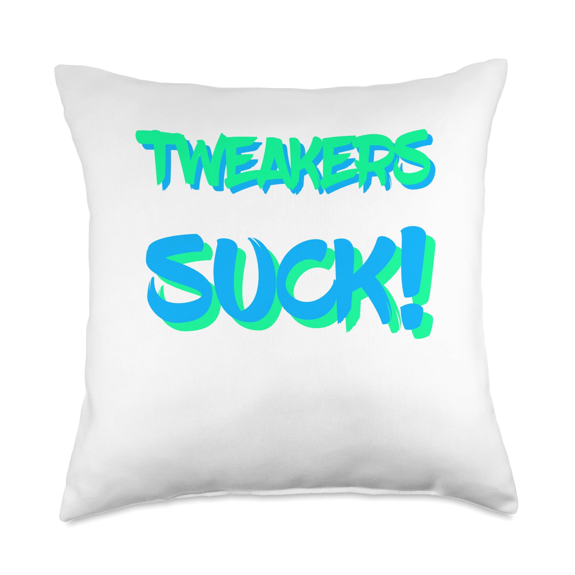 Tweakers SuckEnergy Throw Pillow, 18x18, Multicolor