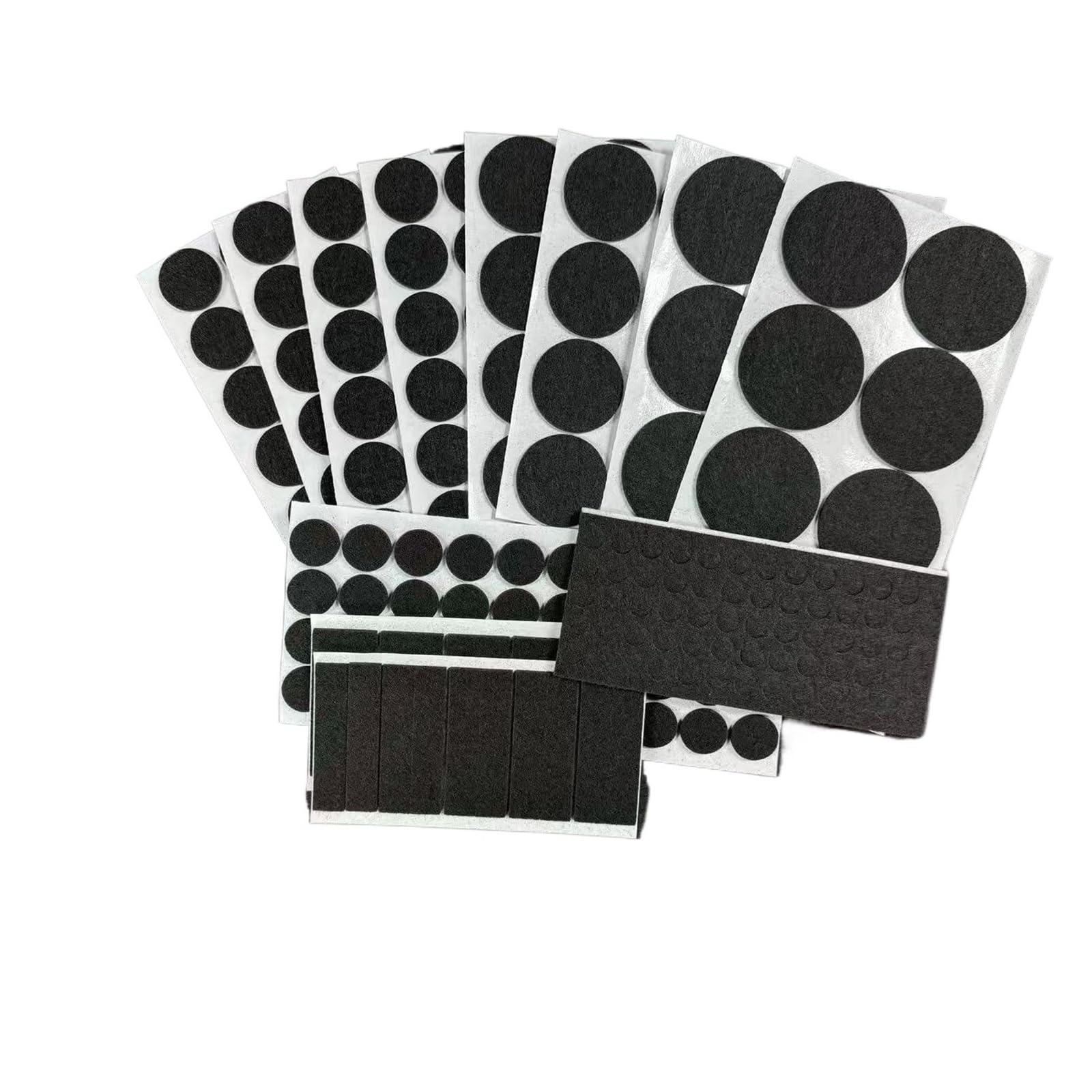 Furniture Pads 236PCS Felt Furniture Pads Black for Hardwood Floors with Many Big Sizes(236PCS Black)