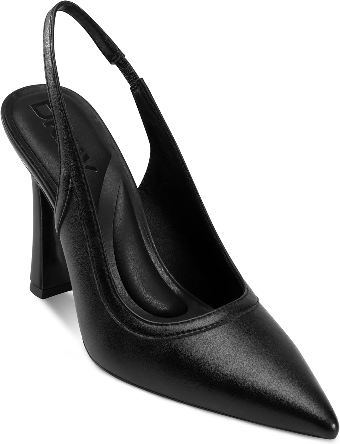 DKNY Womens Cinette Pointed Toe Slingback Dress Pump with Logo