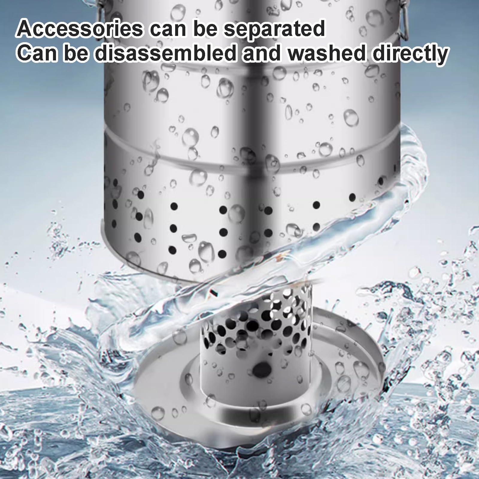 Grandi Griglie a Carbone Portatili, Barbecue a Carbone in Acciaio Inox a Barile, 360° Senza Fumo per Esterni, Fornello a Carbone Sospeso per Feste
