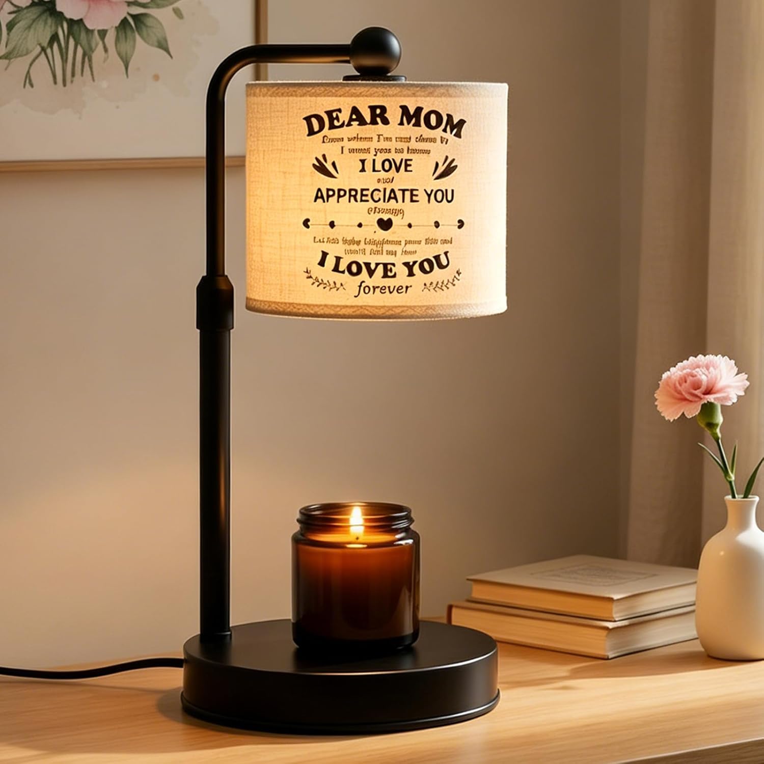 VIHOSE Teacher Appreciation Gifts Candle Warm Lamp with Timer Dimmable Height Adjustable Teacher's Day Gift for Women Men Wax Melt Warmer Thank You Gifts
