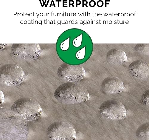 Miniatura 6 de Furhaven Manta impermeable y autocalentable para perros y gatos de interior, lavable y refleja el calor corporal, manta de rizo y sherpa con bordes