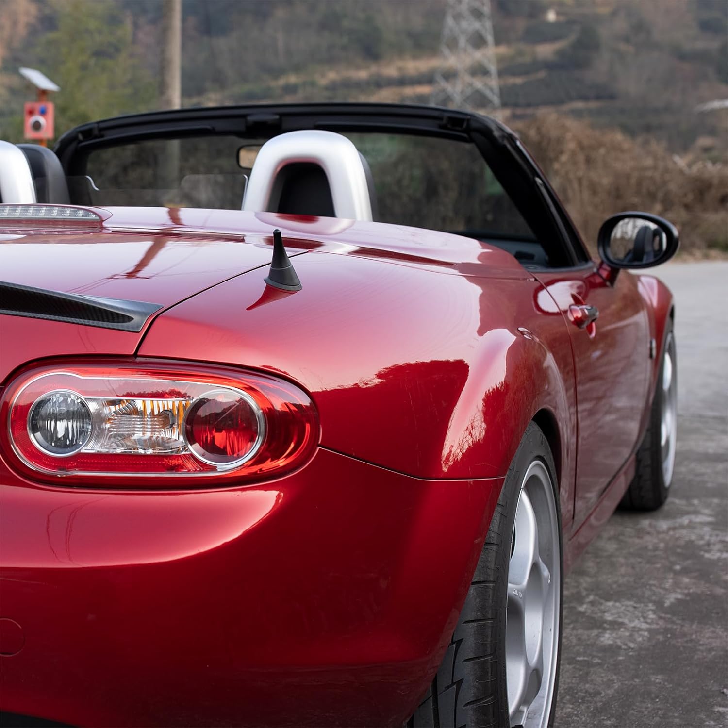 Short Antenna Compatible with Mazda MX-5 Miata NC & ND 2006–2026 – 1.9 inches, CNC 6061 Aluminum, Weather-Resistant, Low-Profile, Easy to Install, ND Accessories