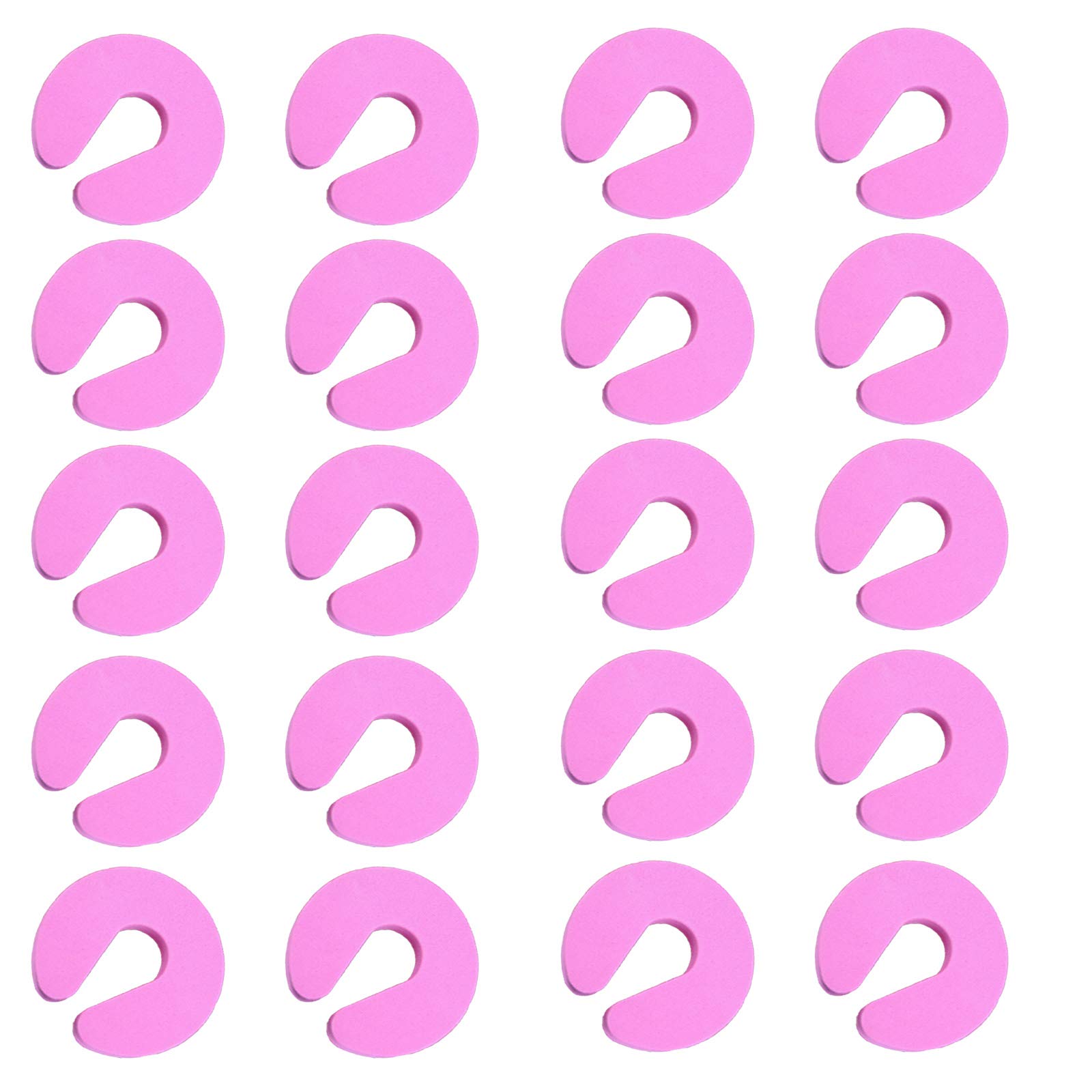 Door Finger Guards Baby Proofing Doors Made Easy with Soft, Prevents Finger Pinch Injuries, Slamming Doors, and Child or Pet from Getting Locked in Room Pink 20PCS