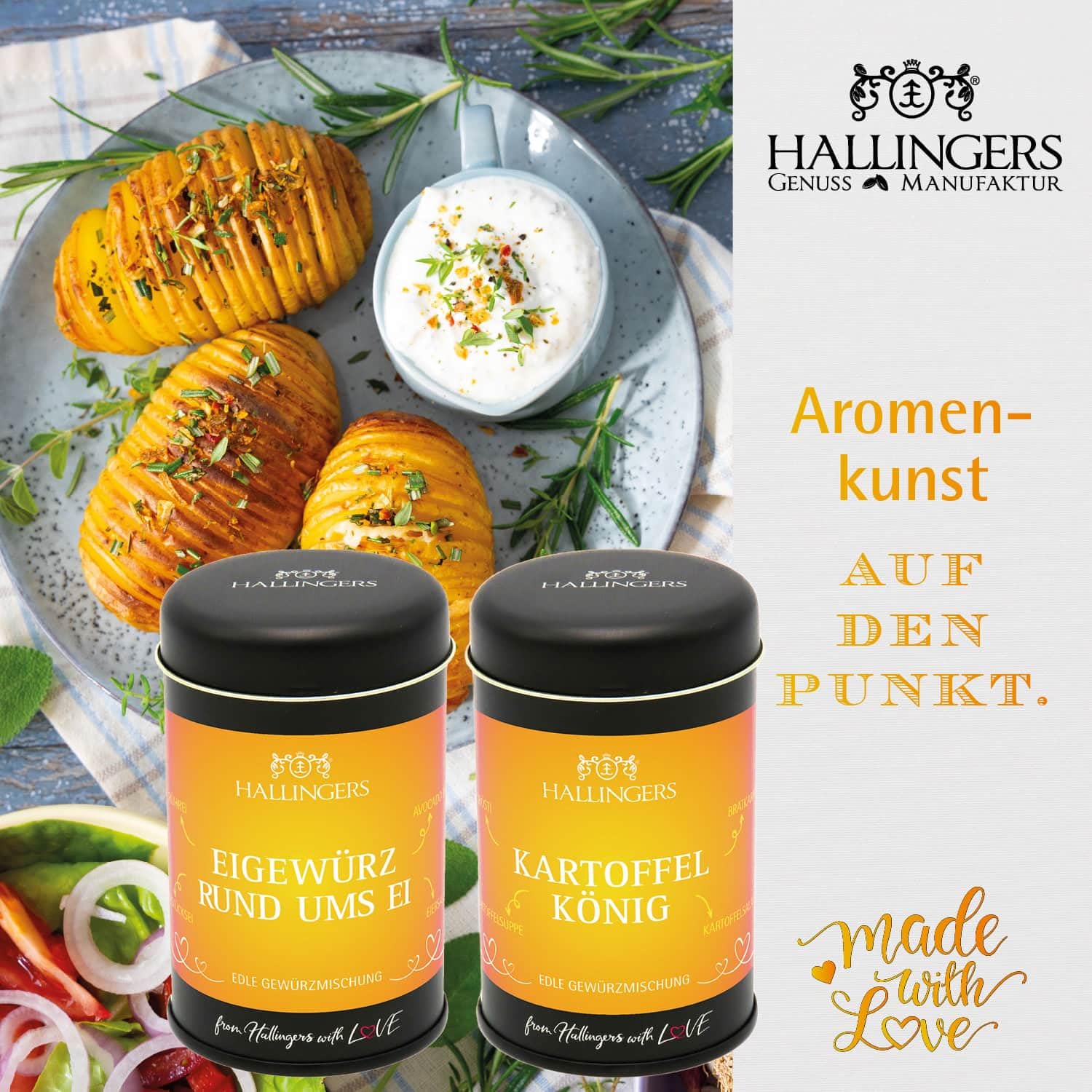 Hallingers Genuss Manufaktur Feinkost Geschenk-Set - XXL-Geschenkkorb "Power Booster" großer Powergruß Öl, Essig, Kaffee, Eistee, Nougat, Pralinen, Schoki & mehr, Geschenkidee für Frauen Männer