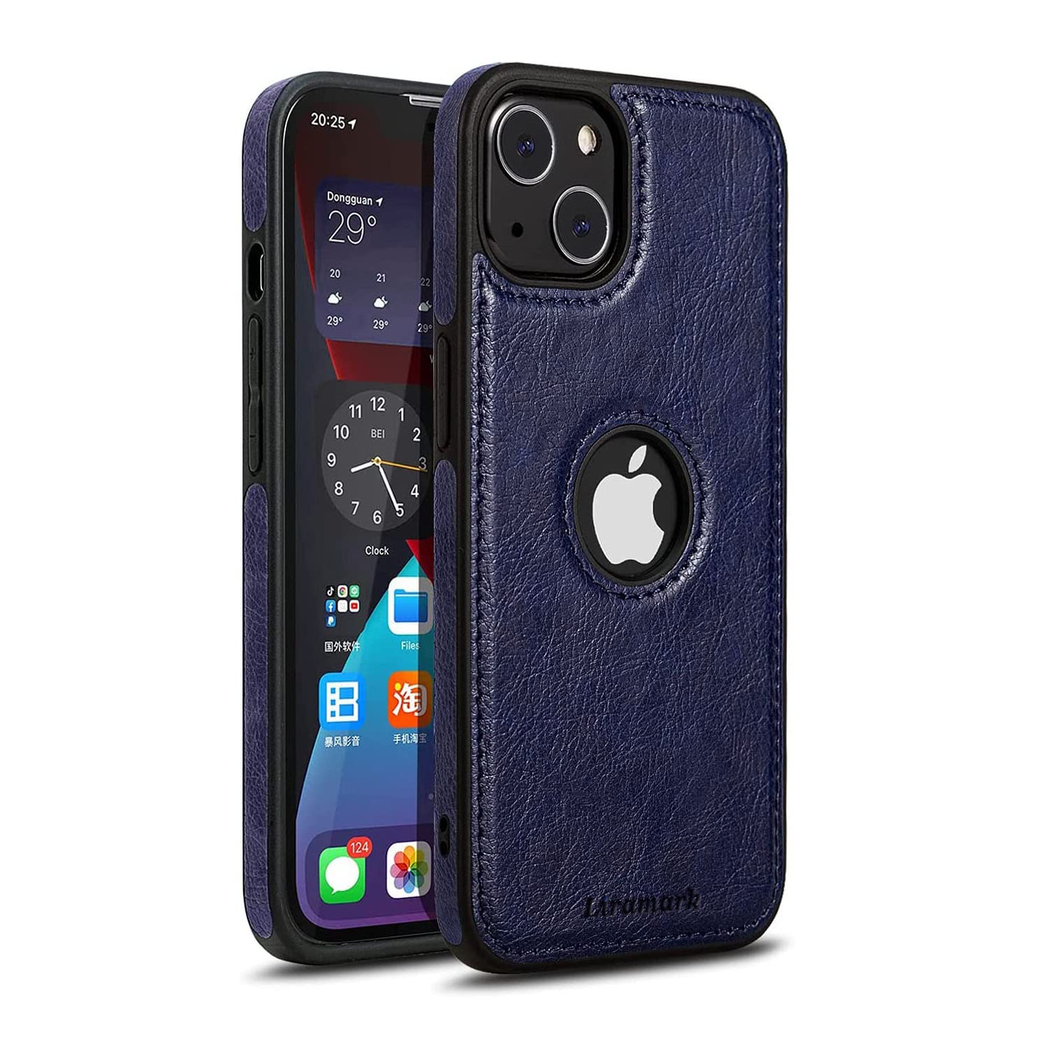 LIRAMARK PU Leather Flexible Back Cover Case Designed for Apple iPhone 13 Mini (5.4 Inch) (Blue) (B09J8DYBNL) Amazon Price History, Amazon Price Tracker
