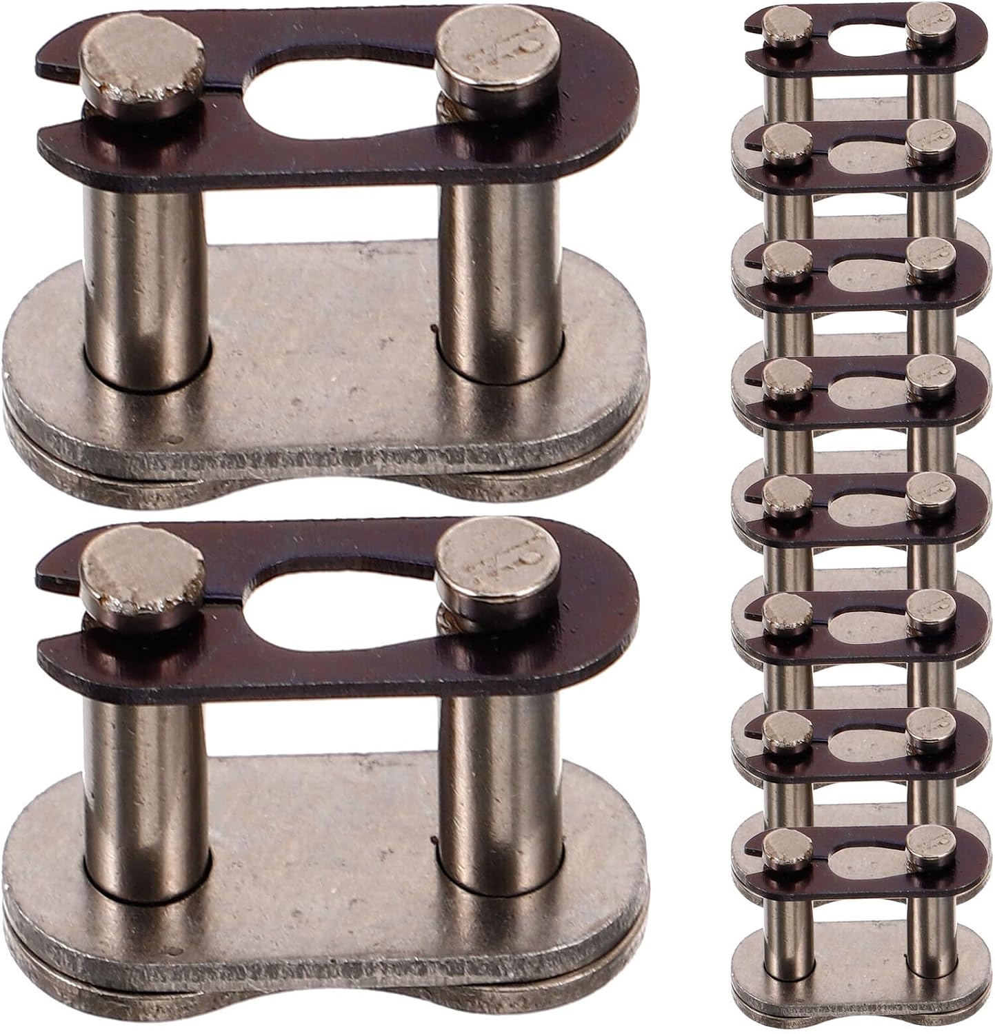10pcs Heavy Duty Quick Release Chain Joint Links for Mini Motorcycle Off-road Atv Connector for Secure and Stable Chain Drive Easy Installation Without Tools