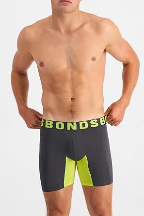 Bonds Men's Underwear Anti-Chafing Boxer Briefs Pack, Chafe Off Men's Boxer Briefs, Viscose/Bamboo Underwear for Men