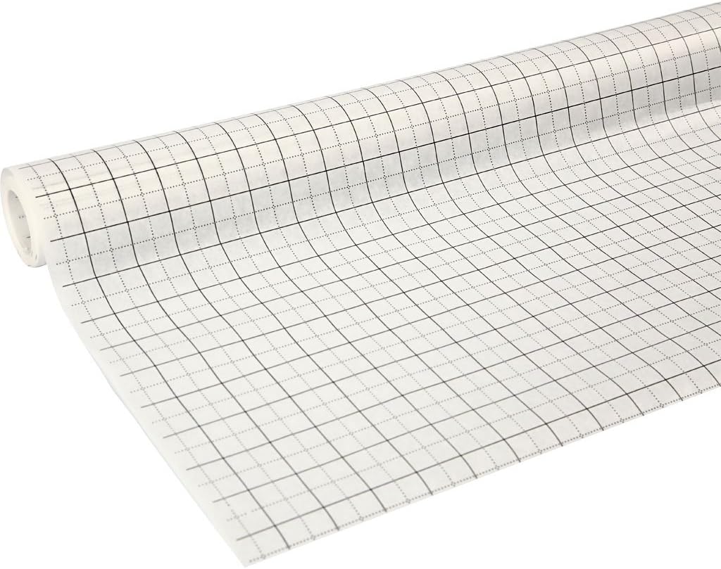 Creativ Dressmakers Squared Pattern Paper Roll – 80cm x 15m Tracing Paper with 1x1cm & 2x2cm Grids, Lightweight 45gsm for Sewing, Tailoring, Pattern Making & Drafting