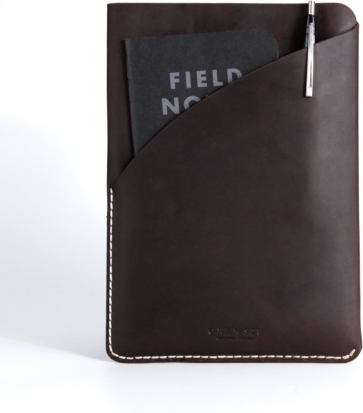 Full Grain Pull up Leather Ipad Mini 1/2/3/4 Carry Sleeve, Premium Hand Stitched Ipad Leather Sleeve Case (Truffle)