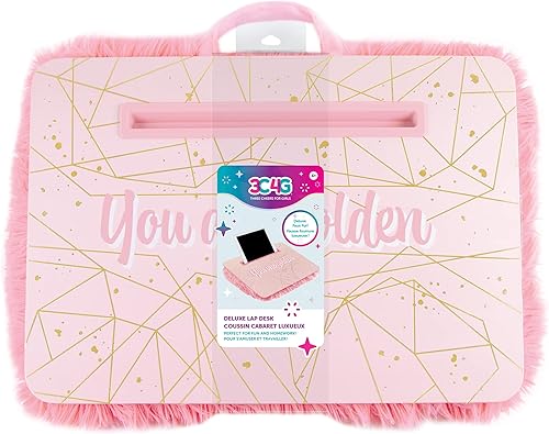 3C4G Make It Real - Escritorio de regazo divertido de Rainbow Adventure - Escritorio portátil para niños con ranura multimedia - Escritorio de