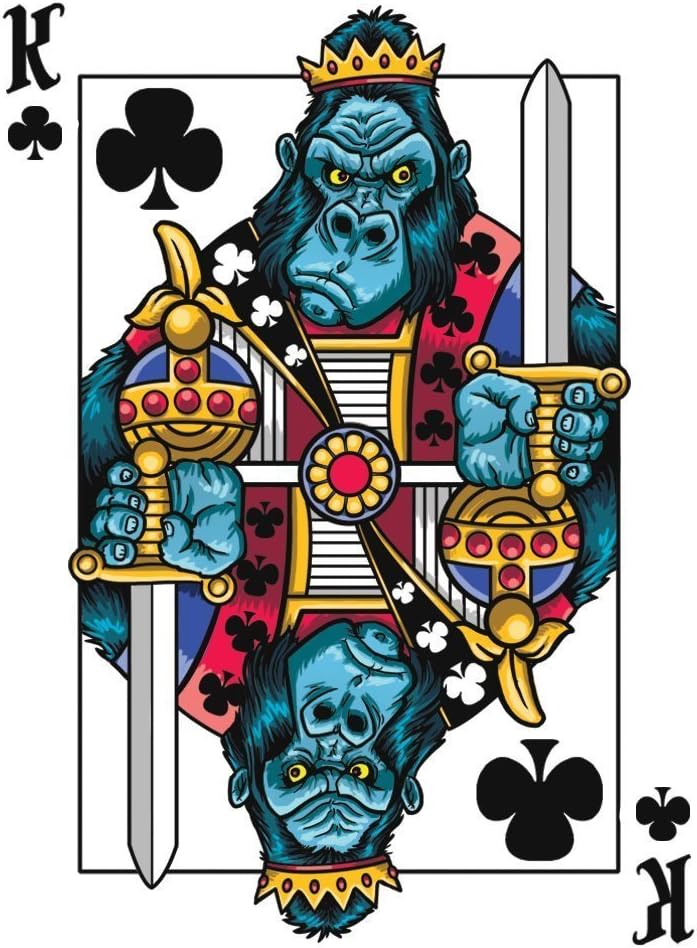 Albino Dragon Gorilla Deck Playing Cards