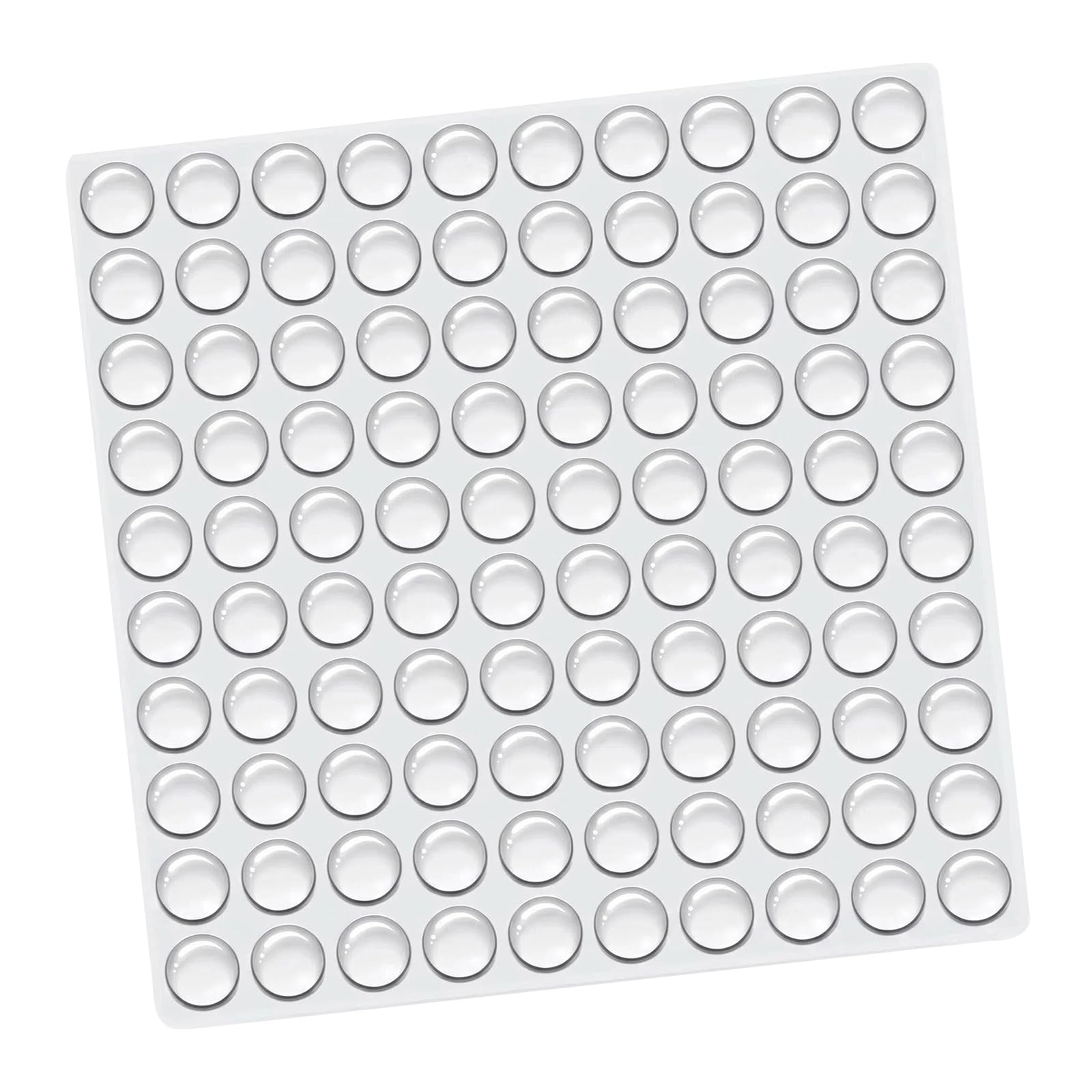 100Pcs Clear Rubber Feet,8mm Silicone Bumpers Adhesive Buffer Pads, Self Adhesive Door Stop,Transparent Silicone Furniture Pads Rubber Pads for Furniture Glass Drawer Tables Door Small Appliances