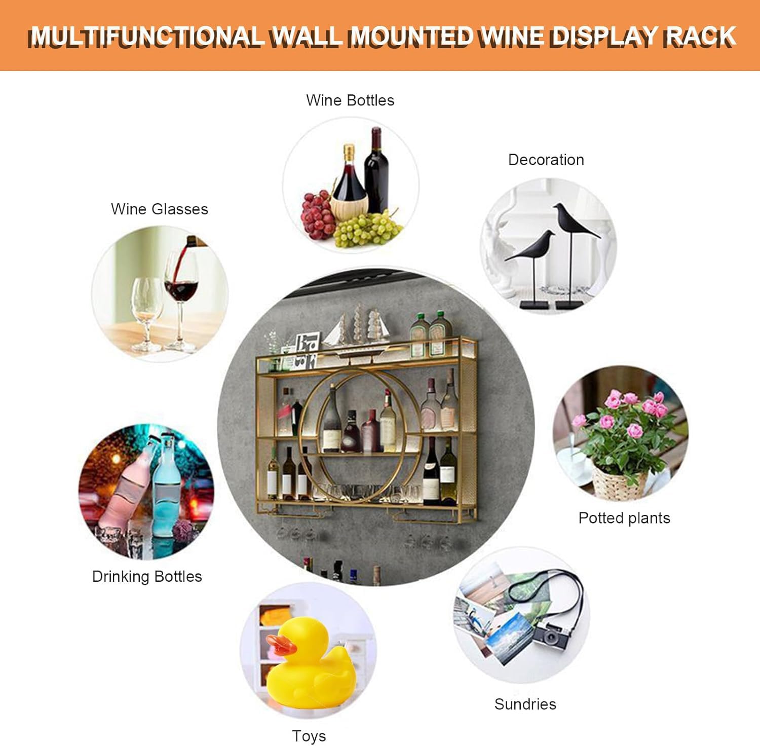 Portabottiglie da Parete per Vino,Bar per la Colazione,portabottiglie per Frigorifero,Bar,casa,Pub,unità Esterna,in Metallo,Sottile,Alto,in Vetro (140 * 15 * 80 cm)