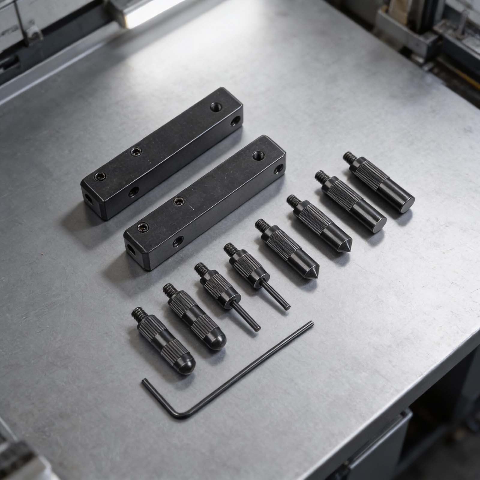 8-teiliges Digitales Messschieber-Zubehör-Set für Innen- und Außenrillen, Stufenmesswerkzeuge mit gehärteten Metallpunkten und Klemmen
