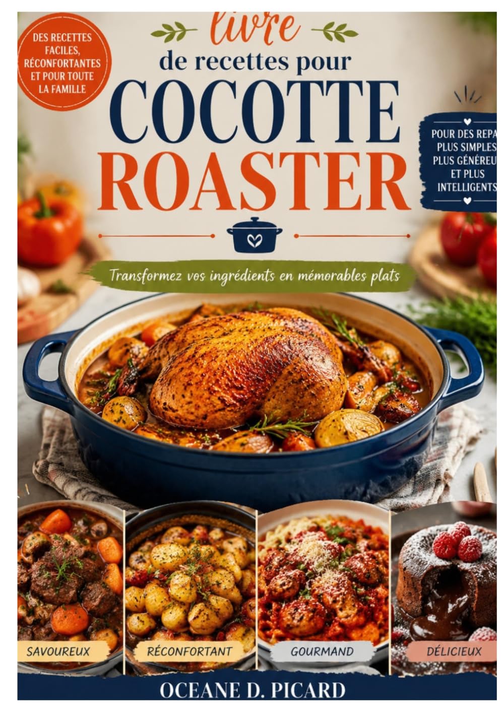livre de recettes pour cocotte roaster: Transformez vos ingrédients en mémorables plats