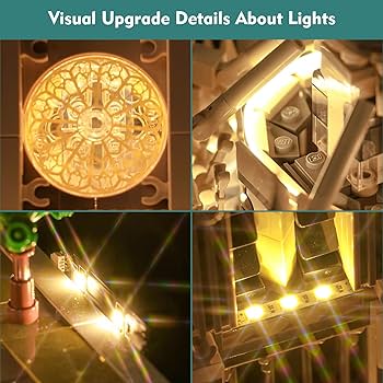 ノートルダム大聖堂・稲荷神社・金閣寺・清水寺・LEDディスプレイライト×2 Amazon | FUNPOLA LED 3Dパズル 木製パズル 組立キット 立体