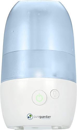 PureGuardian Humidificador ultrasónico de niebla fría con bandeja de aromaterapia, tiempo de funcionamiento de 70 horas, capacidad de tanque de 1