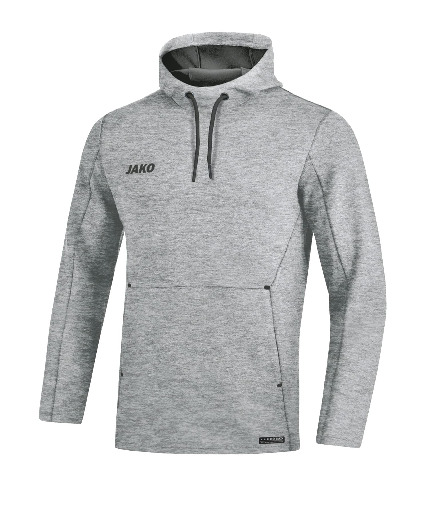 JAKO Premium Basics Women's Hooded Sweatshirt, womens, Women's hooded sweatshirt., 6729, Mottled light grey, 42