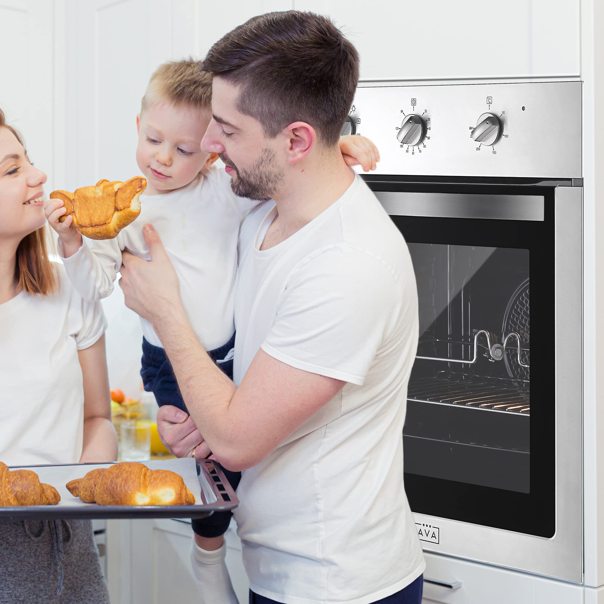 Empava Built In Oven - 72L, 12 Functions, 60cm, 2800W Stainless Steel Electric Fan Oven — view 4