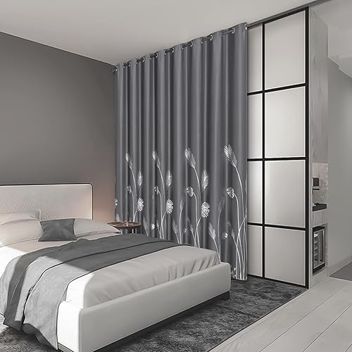 Miniatura 2 de Estelar Textiler Cortina para puerta corredera de cristal, 100 pulgadas de ancho x 96 pulgadas de largo, cortina opaca con aislamiento térmico para