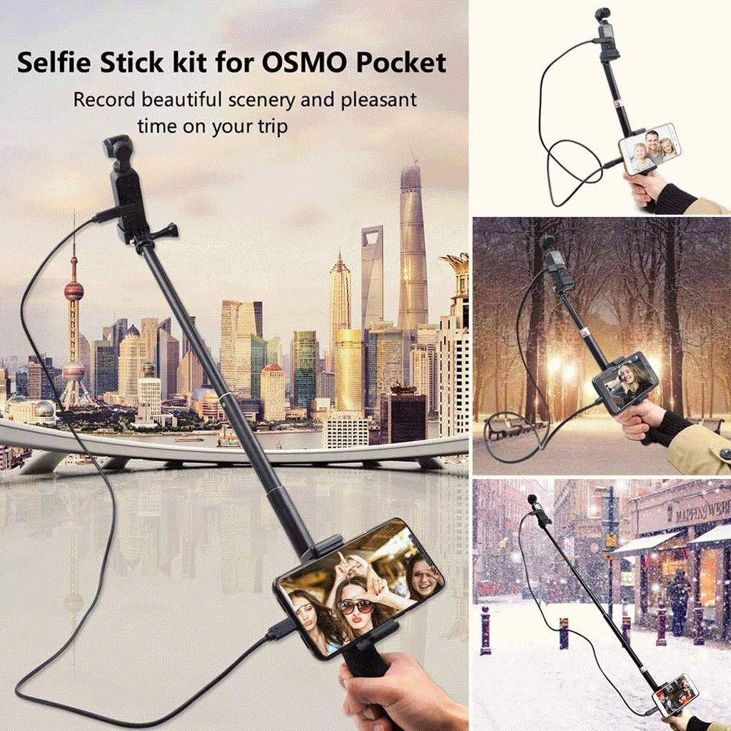 HBJWOV Selfie Stick,Extendable Tripod with Detachable,Handheld,Extension Rod Camera Transfer Holder