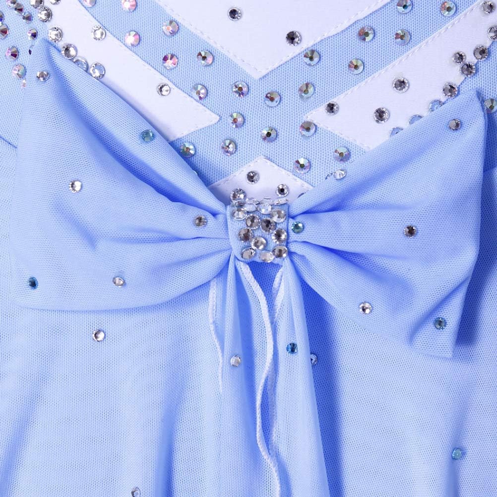 Handmade Ice Figure Skating Dress for Girls Roller Competition Skating Skirt Gymnastics Leotard Performance Costume : Clothing, Shoes & Jewelry