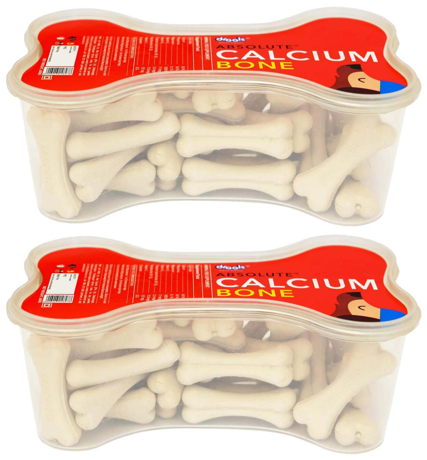 Drools Absolute Calcium Bone Jar, Dog Treats for All Life Stages - 20 Pieces (300 g) (Pack of 2) (B0C5ZC8VK4) Amazon Price History, Amazon Price Tracker