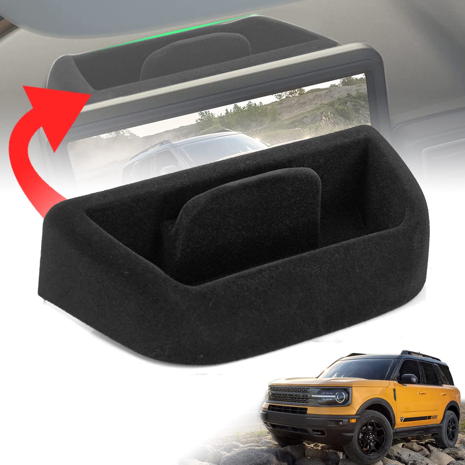 Buy LONGDING Center Console Dash Storage Tray for Bronco Sport CX430