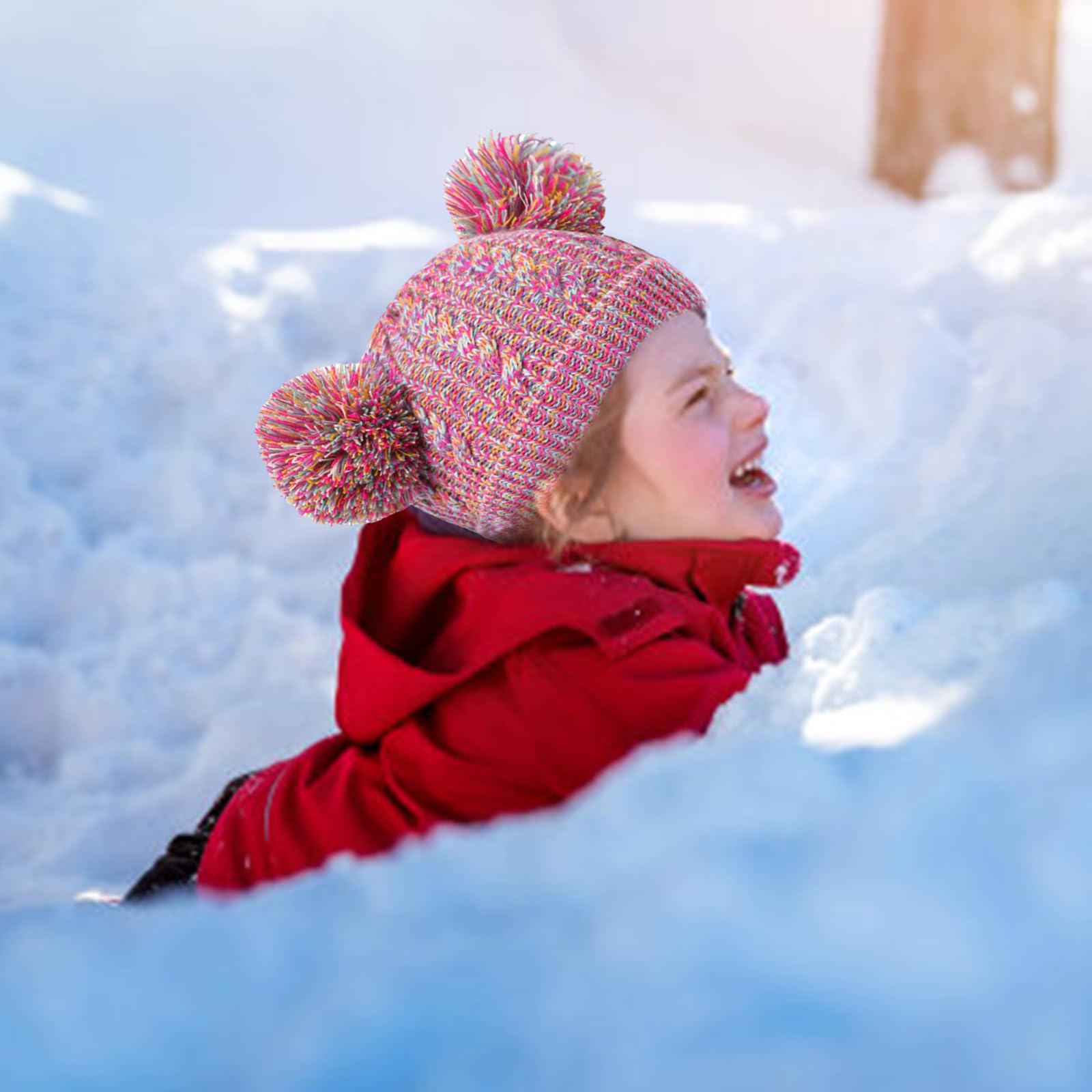 Set essenziale invernale per ragazzo e ragazza Cappello foderato in pile Sciarpa Guanti e paraorecchie Set Accessori invernali per bambini per la scuola e gioco Accessori per bambini
