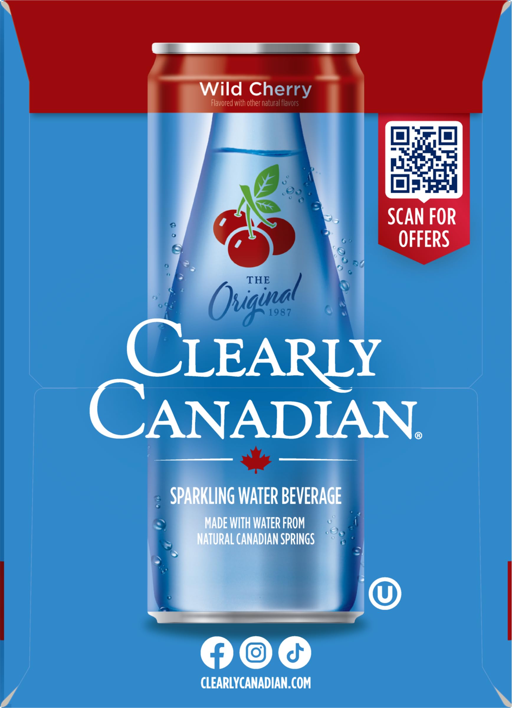 Clearly Canadian Wild Cherry 6pk Cans