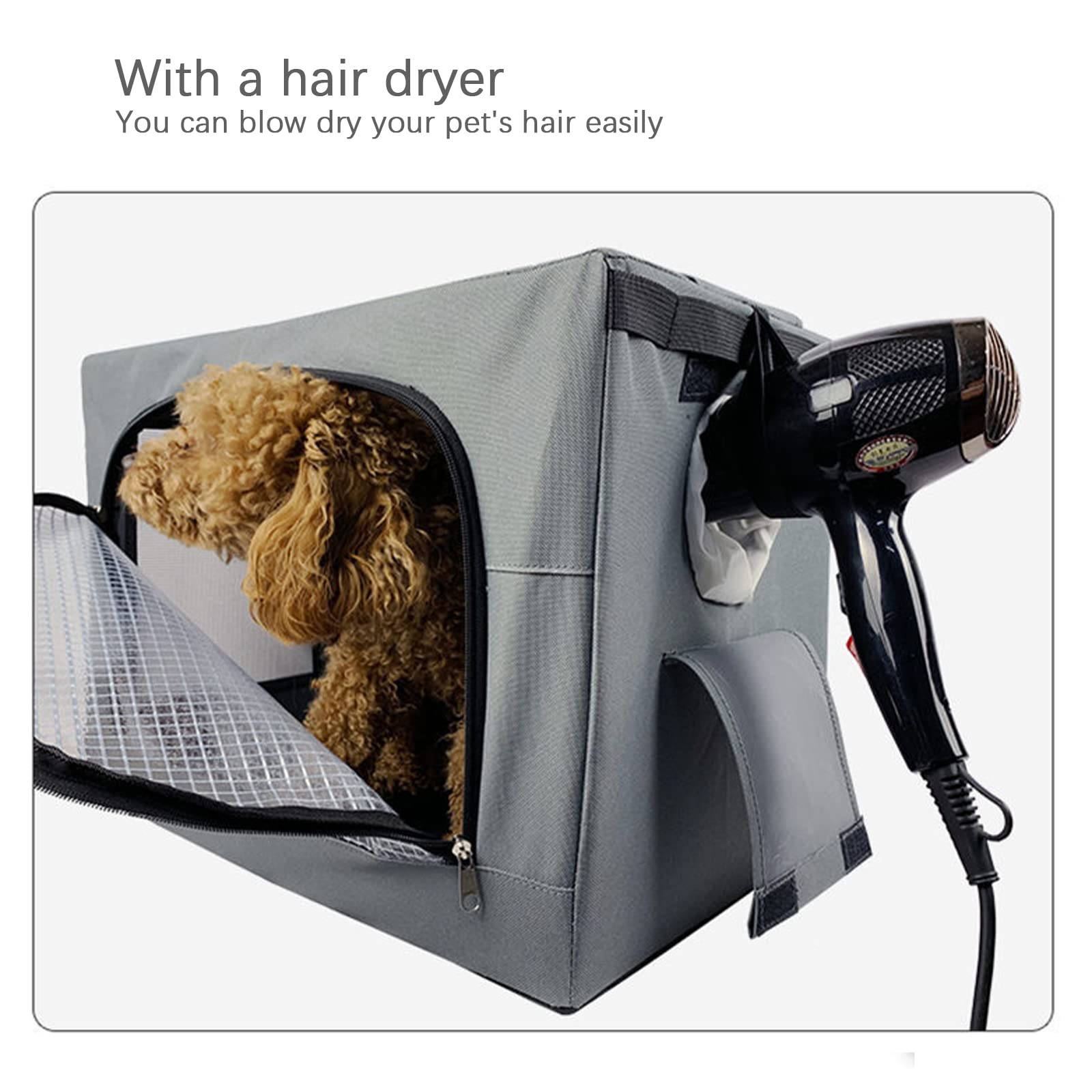 Opvouwbare Huisdier Droogdoos Huisdier Föhn Kooi Draagbare Huisdier Droge Kamer Handsfree Reistassen Droogsysteem Na Bad Schoon Grooming voor Katten/ Honden