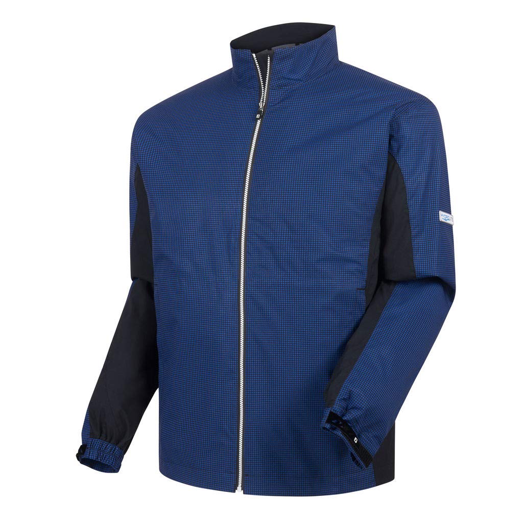 Footjoy 64NJ2112 veste de pluie hydrolite carreaux noir-royal