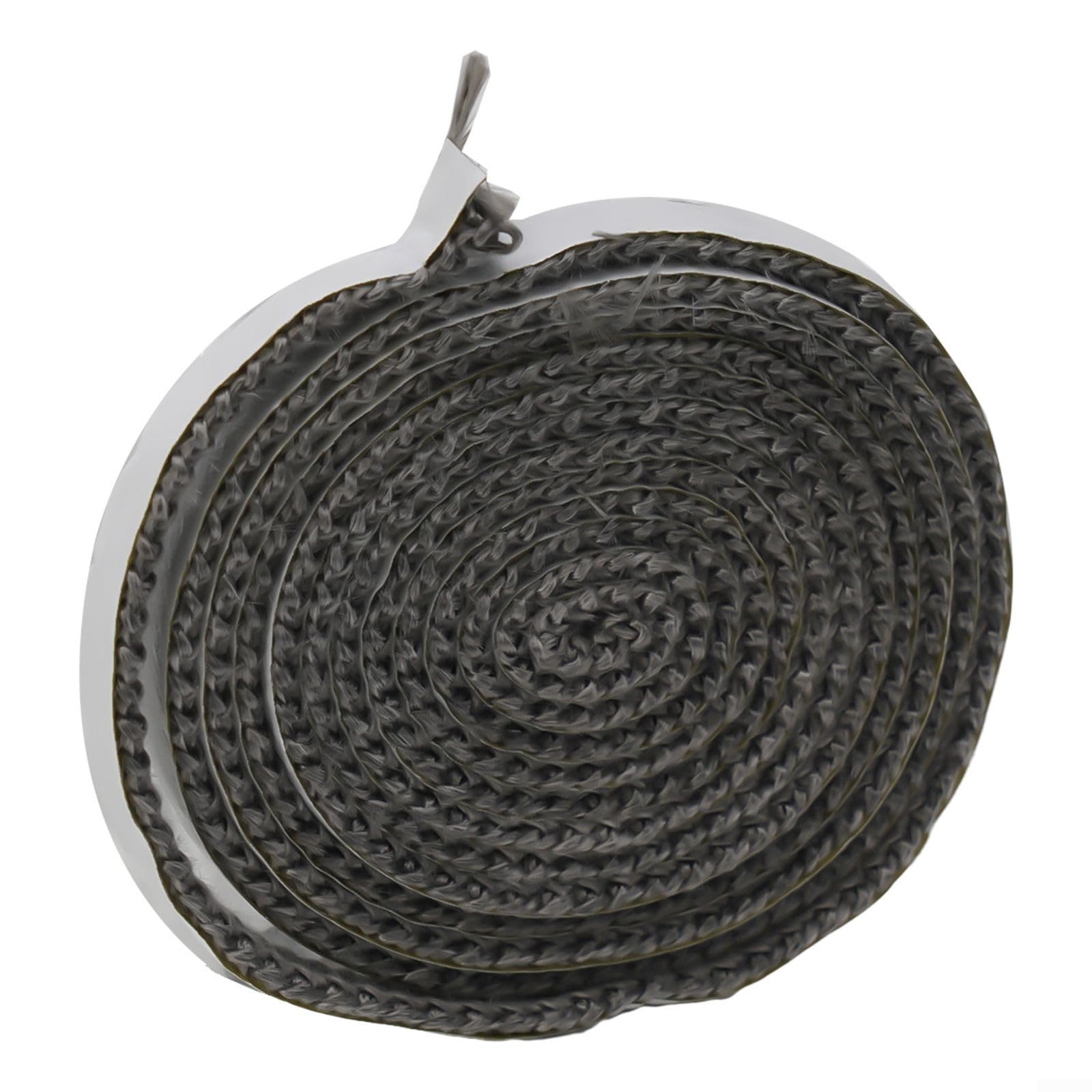 Corda piatta per stufe, Guarnizione in vetro con corda nera for stufa in fibra di 10 mm/15 mm x 2 for, caldaia, forno(10mm)