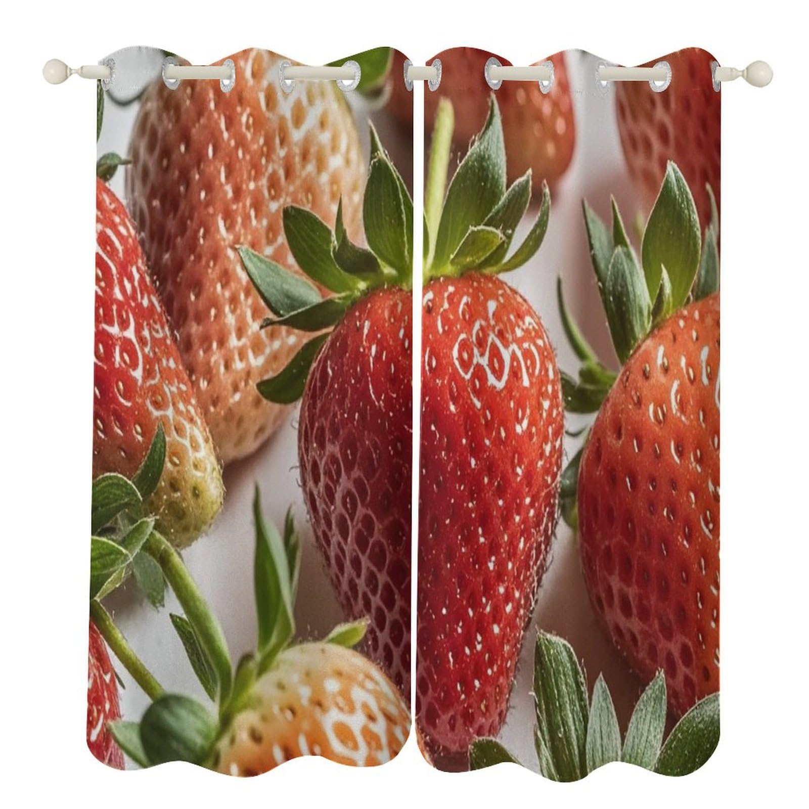 Rideaux occultants thermiques salon occultation totale rideau fraise 183 cm