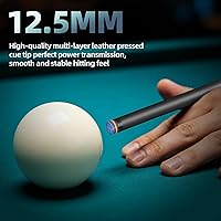 Vista 3 de KMISE Taco de piscina de fibra de carbono, eje de fibra de carbono 100% de 58 pulgadas, palos profesionales de baja desviación para adultos