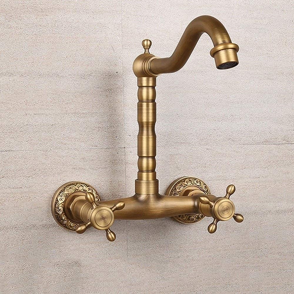 Robinet de lavabo de salle de bain vintage pour une eau chaude et froide fluide