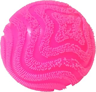 Fuzz Ball Squishy Stress Ball,Soft Slow-Rise Sensory Fidget Toy for Adults | Calming Squeeze Ball for Anxiety Relief, Hand Flexibility & Focus Enhancement (Pink)