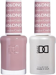 DND Gel Polish Set, Beige Nude Collection, UV/LED GelPolish and Air Dry Nail Lacquer, Matching Chip-Free Polish Duo, 0.5 Fl Oz Each